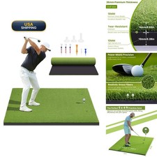 Anygulf Golf Mat, 5x4ft/6x4ft Large Golf Hitting Mats Practice Outdoor Indoor