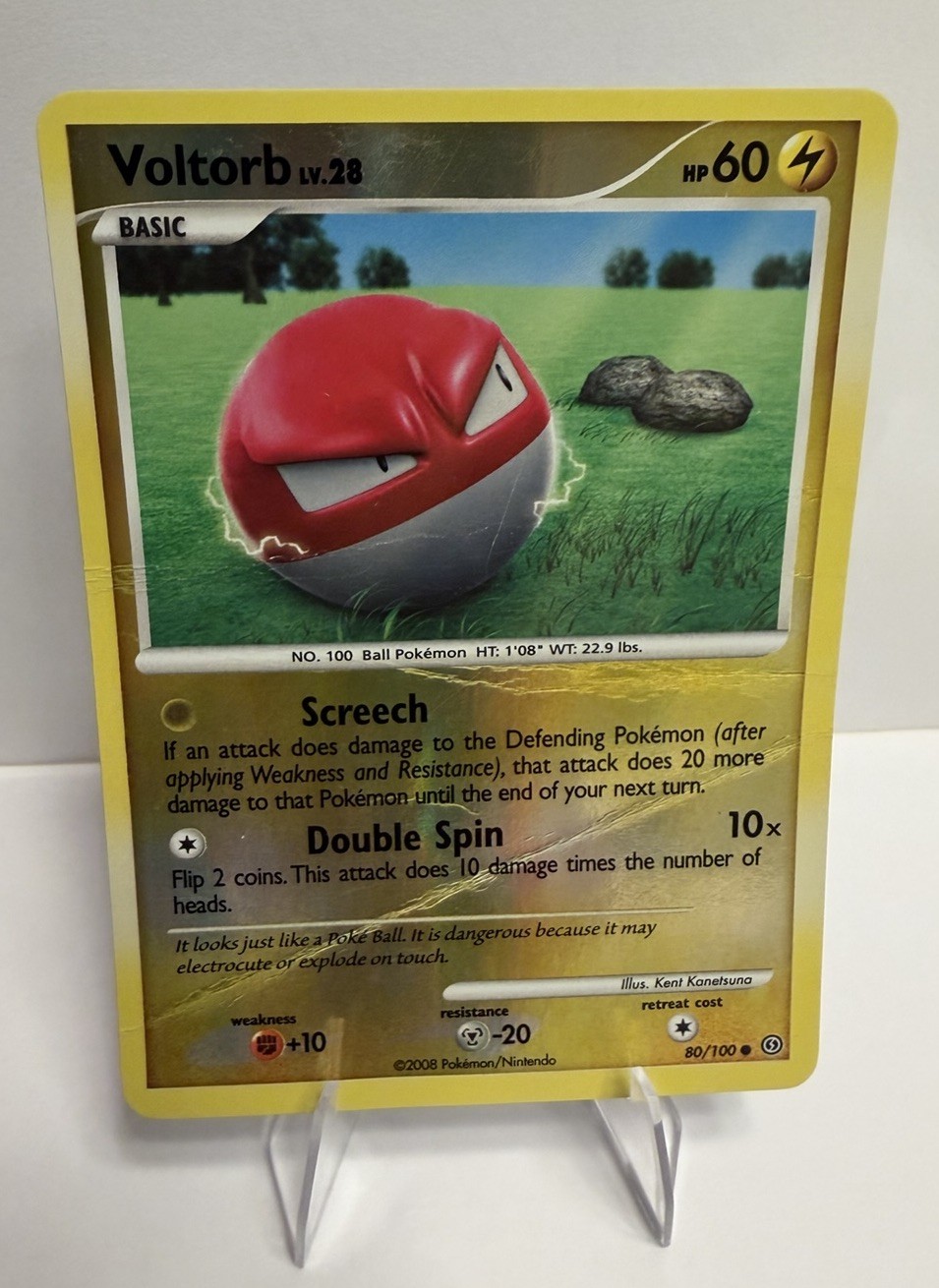 Pokémon TCG Voltorb 80/100 Stormfront Reverse Holo 2008