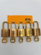 Louis Vuitton Padlock Keys 5Set Brass Gold Accessories lock form Japan No.6