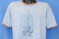 vintage 70s GANDALF LORD OF THE RINGS MIDDLE EARTH FILM FANTASY RINGER t-shirt L