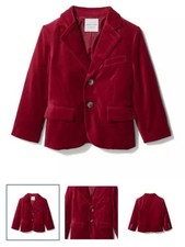 Janie and Jack Bradburry Red Velvet Blazer Size 12 Boys