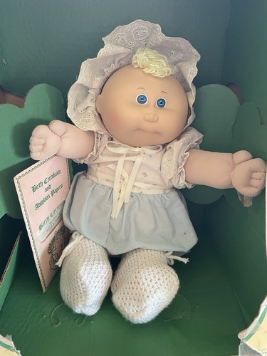 Cabbage Patch Kids Coleco 1983 Preemie! Girl Blue Eyes. New in Box. Blonde - Picture 2 of 14