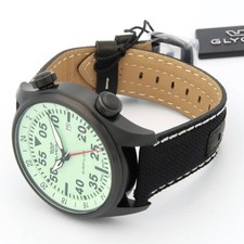 GLYCINE Airpilot GMT 44 GL0439 Swiss Made Military Quartz Watch Box Papers