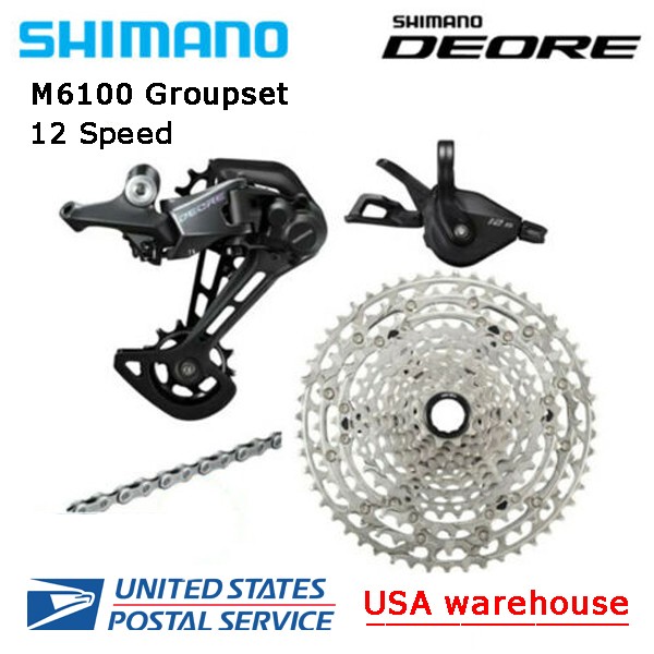 New Shimano Deore M6100 12 Speed Micro Spline Drivetrain Groupset