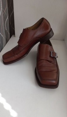 Men Bally Monk Shoes Brown 45.5