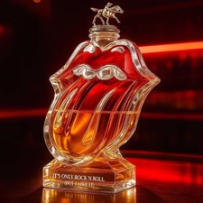 The Rolling Stones Tongue and Lips Whisky Bottle