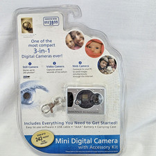 Innovage Mini Digital Camera 3-in-1 Still Video Web USB Silver NEW Sealed
