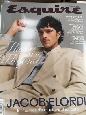 Esquire magazine Spring 2026 The New Elegance: Jacob Elordi World's most wanted