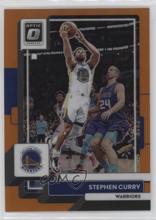 2022-23 Panini Donruss Optic Orange Prizm 150/199 Stephen Curry #96 m9g