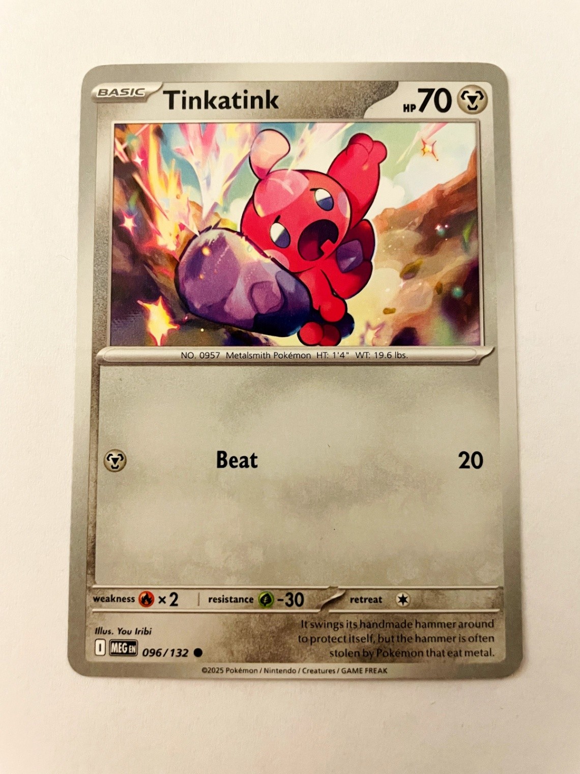 Tinkatink Common ME01: Mega Evolution 096/132 Normal NM