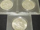 Kennedy Half Dollar 1964 90% Silver BU Uncertified Lot of 3 Coins Kenn3
