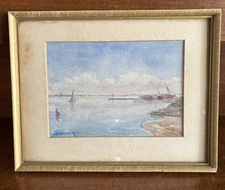 Willem Vaarzon Morel Original Signed Dutch Seascape Painting LISTED