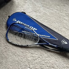 DUNLOP HOTMELT TITANIUM SQUASH RAQUET BLUE WITH CASE 