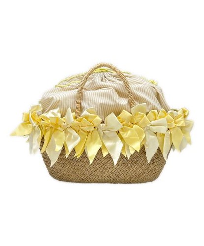 LUDLOW LUDLOW basket bag Natural x Yellow
