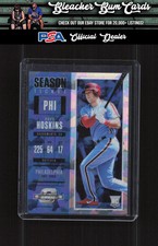 2018 Panini Chronicles 8 Rhys Hoskins Contenders Optic Blue Ice #/149