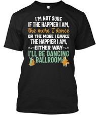 Ballroom Dancing Women Men Dancer Couple T-Shirt Made in the USA Size S to 5XL