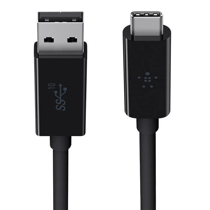 Belkin F2CU029BT1M-BLK 3.3Ft USB-A 3.1 to USB-C 3A Data Charging Cable Black - Image 2 of 4