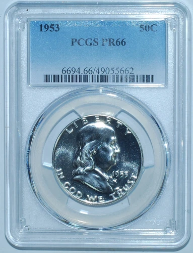 1953 PCGS PR66 Proof Strike Franklin Half Dollar