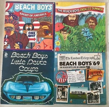 The Beach Boys Lot of 4 Vinyl Record LPs Brian Wilson Endless Summer '69 & MORE