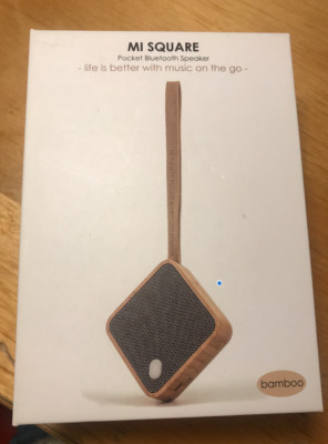 GINKO  Mi SQUARE Pocket Bluetooth Speaker bamboo