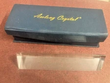 Amlong 6" Crystal Triangular Clear Glass Prism Bar Teaching Light Spectrum w box