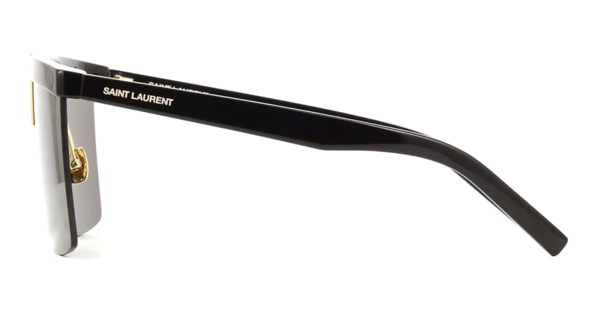 New SAINT LAURENT Palace SL537 001 Black Gold Shield  display picture 2