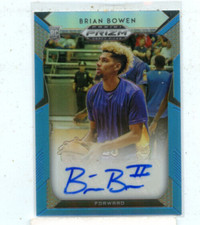 BRIAN BOWEN 2019 Panini Prizm Draft Picks Skye Blue Parallel Rookie Auto #D /30