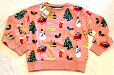 MINI BODEN Festive Sweatshirt NWT New 7-8