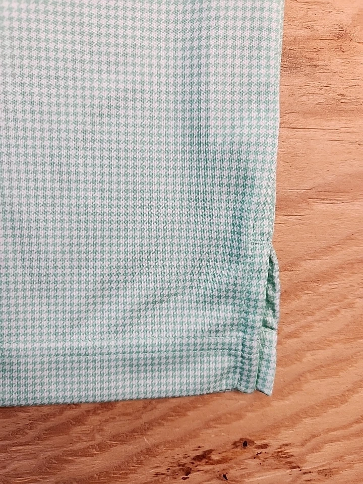 Рубашка поло для гольфа мужская Grand Slam зеленая Houndstooth размер XL легкая полиэстер - Изображение 4 из 4