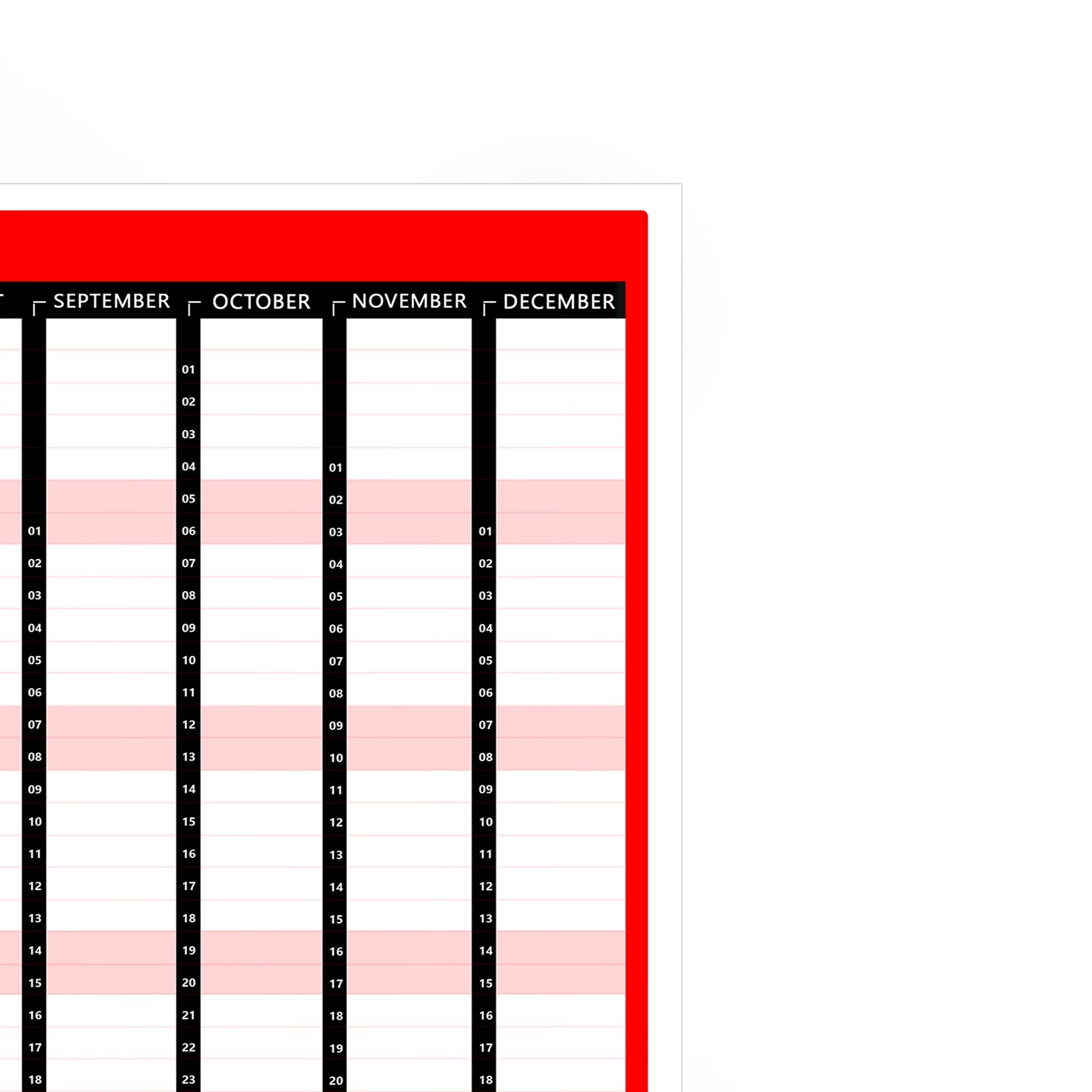 2024-full-year-wall-planner-calendar-home-office-work-annual-red
