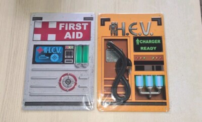 Blechschilder HEV Charger und First Aid wie in Half-Life Deko Halflife