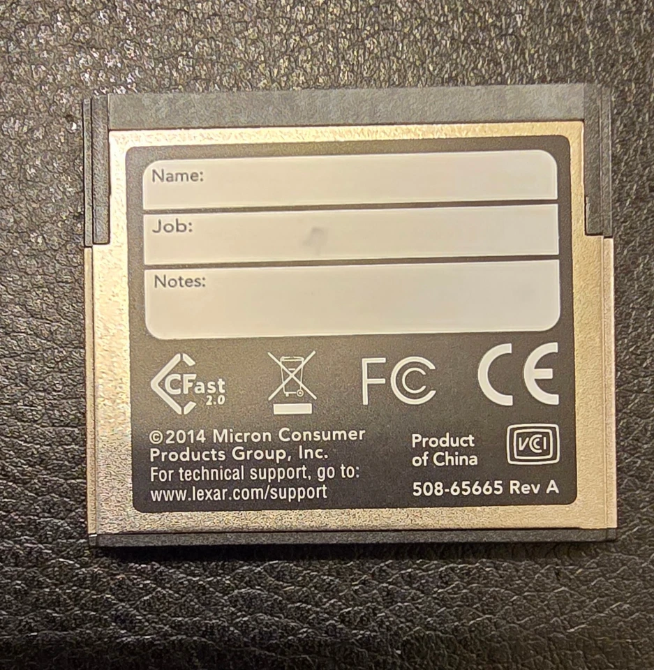 Lexar Professional 3400x • 64 GB CFast 2.0 Card • 510 Mb/s writting speed - Image 2 of 3