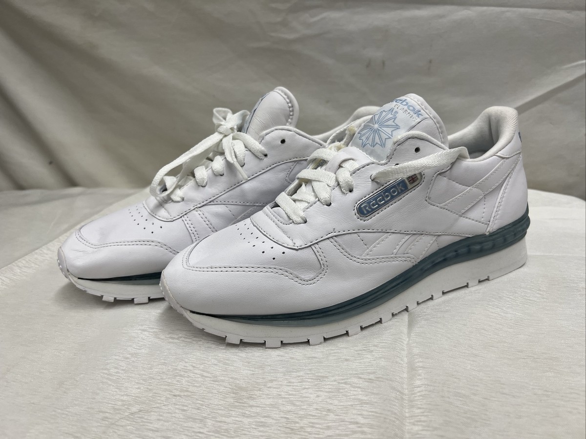 White Blue Reebok Classics Athletic Shoes RB 305 Women's Size