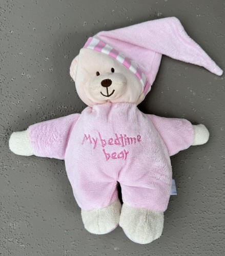 Mothercare Pink My Bedtime Bear Baby striped Feet Lovey 2018 MummaBubba