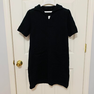 knit sweater dress zara PULLOVER BLACK SZ MEDIUM Get Festive