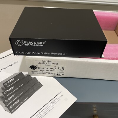 Black Box AC503A-R2 CAT 5 VGA VIDEO SPLITTER REMOTE LR *FREE SHIPPING