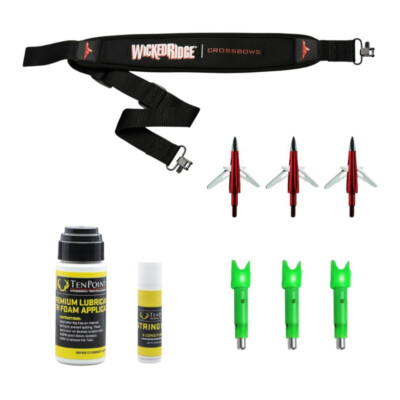 TenPoint Wicked Ridge Ready to Hunt Accessory Package with Green LED Nocks