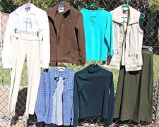 Assorted Lot 8 Womens Multicolor Vest Jacket Shirt T-Shirt Pant  Skirt Size S