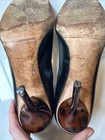Michael Kors Collection Pump Heels. 8M, Black w Lacquered Tortoise 3.75” Heel — photo 8