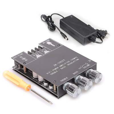 ZK-1002T Bluetooth Amplifier Board with Treble and Bass Control