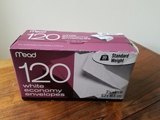 Mead 120 White Economy 3 5/8" x 6 1/2" Envelopes NEW