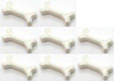 8x LEGO Part White Bone 2L