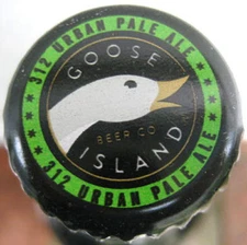 GOOSE ISLAND 312 URBAN PALE ALE Beer CROWN, Bottle CAP, Chicago, ILLINOIS, NICE