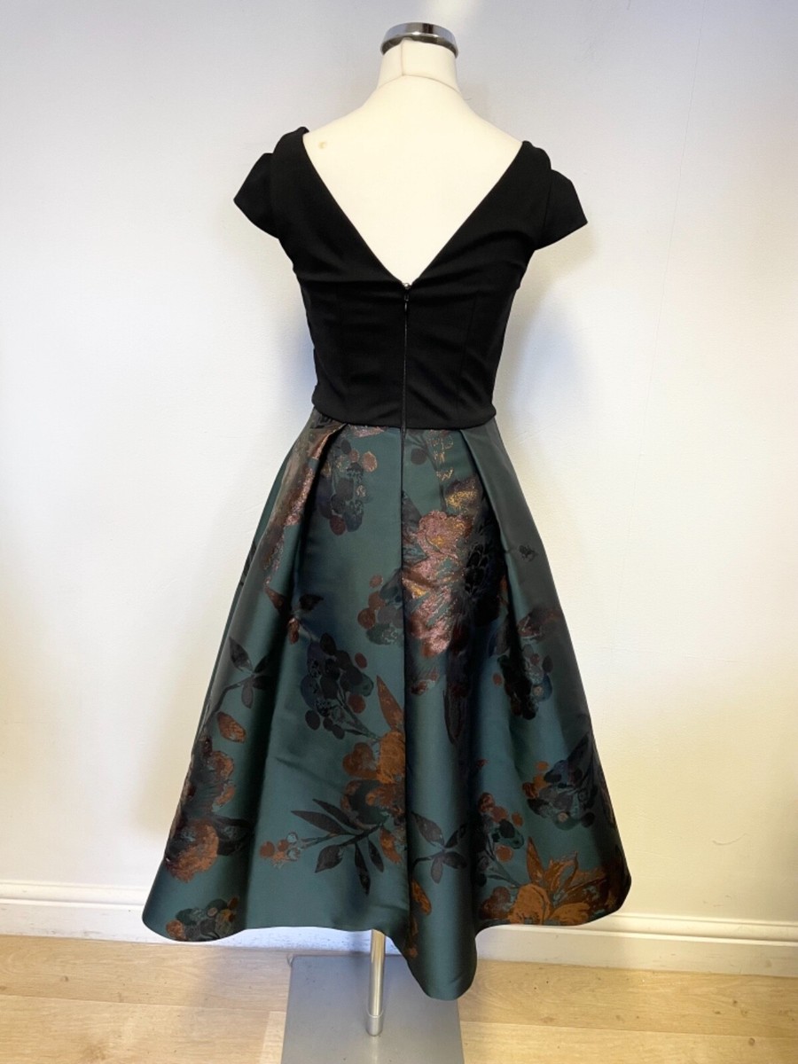 BNWT COAST ANYA BLACK & GREEN JACQUARD FIT & FLARE DRESS SIZE 6 COST 169 | eBay BNWT COAST ANYA BLACK & GREEN JACQUARD FIT & FLARE DRESS SIZE 6 COST 169 | eBay