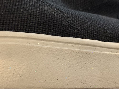 Steve Madden Girls Sneakers Black New with Tags 1 Glitter Heels and Shoestrings - Picture 4 of 4