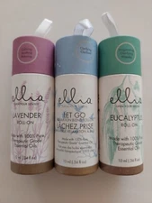 3 Variety Bundle Ellia Essential Oil Roll On Lavender, Let Go, Eucalyptus New