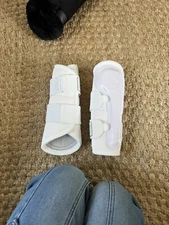 White Eskadron Brushing Boots Size Medium