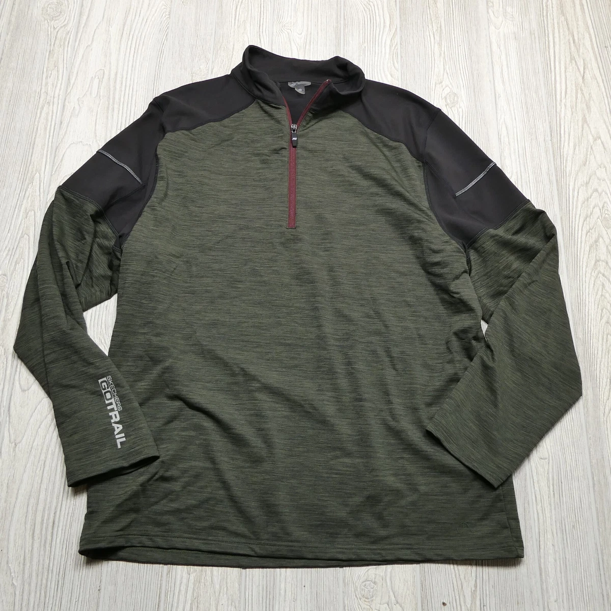 Skechers Performance Sweater Adult 2XL Heather Green Wool Blend 1