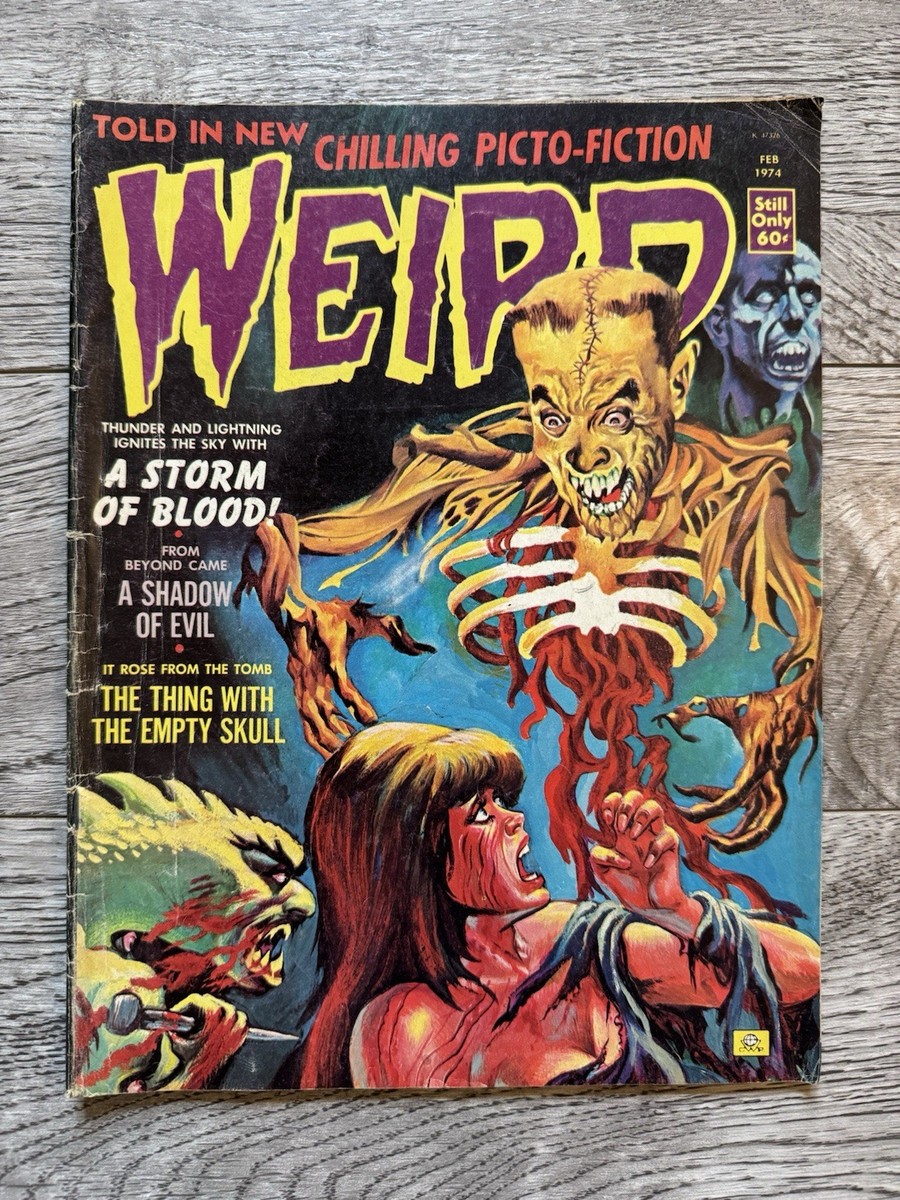 VINTAGE Eerie Publications WEIRD Comic Book Magazine Vol 8