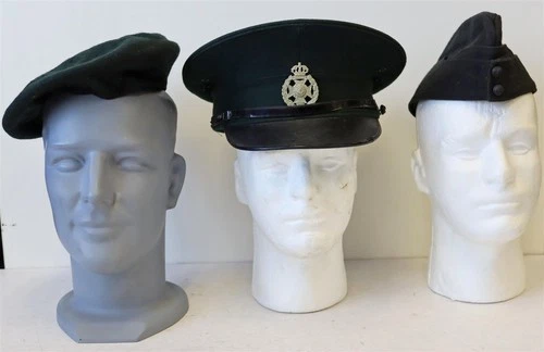 Great Britain, Army KRRC Cap Group, 3 Items, Genuine